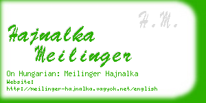 hajnalka meilinger business card